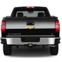 Chevrolet Golden Logo UV Graphic Black Metal Face-Plate on ABS Plastic 2 inch Tow Hitch Cover