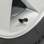 Cadillac Crest Logo in Black on Black Aluminum Tire Valve Stem Caps