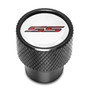 Chevrolet Camaro SS Logo in White on Black Aluminum Tire Valve Stem Caps