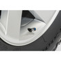 Chrysler Logo in Black on Shining Silver Aluminum Tire Valve Stem Caps