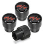 Dodge R/T Logo in Black on Black Aluminum Tire Valve Stem Caps