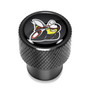 Dodge Scat-Pack Full Color in Black on Black Aluminum Tire Valve Stem Caps