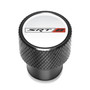 SRT-8 Logo in White on Black Aluminum Tire Valve Stem Caps for Dodge Jeep RAM