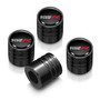 Honda Civic Type-R Black on Black Aluminum Cylinder-Style Tire Valve Stem Caps
