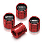 Ford F-150 2015 up in Black on Red Aluminum Cylinder-Style Tire Valve Stem Caps