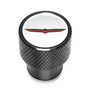 Jeep Trailhawk in White on Black Aluminum Tire Valve Stem Caps