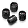 Chevrolet Camaro ZL1 Logo in Black on Black Aluminum Cylinder-Style Tire Valve Stem Caps