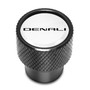 GMC Denali Nameplate in White on Black Aluminum Tire Valve Stem Caps