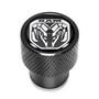 RAM 2019 Logo in Black on Black Aluminum Tire Valve Stem Caps