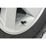 Mopar in White on Black Aluminum Tire Valve Stem Caps