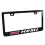 HEMI 392 Black Real 3K Carbon Fiber Finish ABS Plastic License Plate Frame