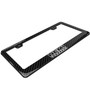 HEMI Powered Black Real 3K Carbon Fiber Finish ABS Plastic License Plate Frame