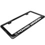 RAM Power Wagon Black Real Carbon Fiber Finish ABS Plastic License Plate Frame
