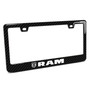 RAM Black Real 3K Carbon Fiber Finish ABS Plastic License Plate Frame