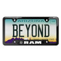 RAM Black Insert Black Stainless Steel License Plate Frame