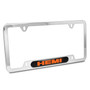 HEMI Logo Real Carbon Fiber Nameplate Chrome Stainless Steel License Plate Frame