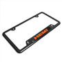 HEMI Logo Real Carbon Fiber Insert Black Stainless Steel License Plate Frame