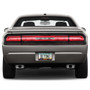 HEMI Logo Real Carbon Fiber Insert Gunmetal Chrome Stainless Steel License Plate Frame