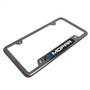 Mopar Real Carbon Fiber Insert Gunmetal Chrome Stainless Steel License Plate Frame