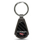 Dodge Challenger R/T Classic Real Carbon Fiber Gunmetal Black Teardrop Key Chain