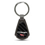 Dodge Charger R/T Classic Carbon Fiber Gunmetal Black Metal Teardrop Key Chain