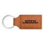 Dodge Grand Caravan Rectangular Brown Leather Key Chain