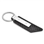 Jeep Trailhawk Carbon Fiber Texture Black PU Leather Strap Key Chain