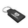 Jeep Liberty Rectangular Black Leatherette Key Chain