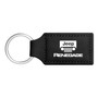 Jeep Renegade Rectangular Black Leatherette Key Chain