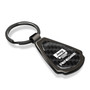 Jeep Renegade Real Black Carbon Fiber Gunmetal Black Metal Teardrop Key Chain