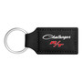 Dodge Challenger R/T Classic Rectangular Black Leatherette Key Chain