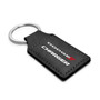 Dodge Charger Rectangular Black Leatherette Key Chain