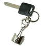 Jeep in Red Chrome Finish Engine Piston and Rod Metal Key Chain