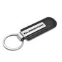 Jeep Gladiator Silver Metal Black PU Leather Strap Key Chain