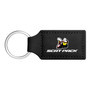 Dodge Scat-Pack Full Color Rectangular Black Leatherette Key Chain