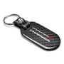 Dodge Charger 100% Real Black Carbon Fiber Tag Style Key Chain