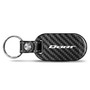 Dodge Dart 100% Real Black Carbon Fiber Tag Style Key Chain