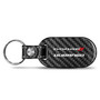 Dodge Durango 100% Real Black Carbon Fiber Tag Style Key Chain