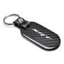 SRT Logo 100% Real Black Carbon Fiber Tag Style Key Chain for Dodge Jeep