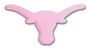 University of Texas Longhorn Pink Car Emblem