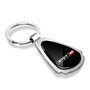 SRT-8 Logo Black Dome Chrome Metal Teardrop Key Chain for Dodge Jeep RAM