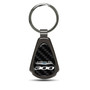Chrysler 300 Real Black Carbon Fiber Gunmetal Black Metal Teardrop Key Chain