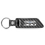 Chrysler 300 Real Carbon Fiber Blade Style with Black Leather Strap Key Chain