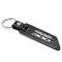 Chrysler 300 Real Carbon Fiber Blade Style with Black Leather Strap Key Chain