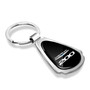 Chrysler 200 Black Dome Chrome Metal Teardrop Key Chain