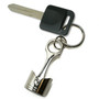 Dodge Logo Chrome Finish Engine Piston and Rod Metal Key Chain Keychain