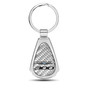 Chrysler 300 Real Silver Dome Carbon Fiber Chrome Metal Teardrop Key Chain