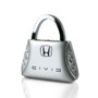 Honda Civic (Reverse C) Clear Crystals Purse Shape Key Chain