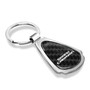 Dodge Grand-Caravan Real Black Carbon Fiber Chrome Metal Teardrop Key Chain