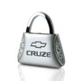 Chevrolet Cruze Clear Crystals Purse Shape Key Chain